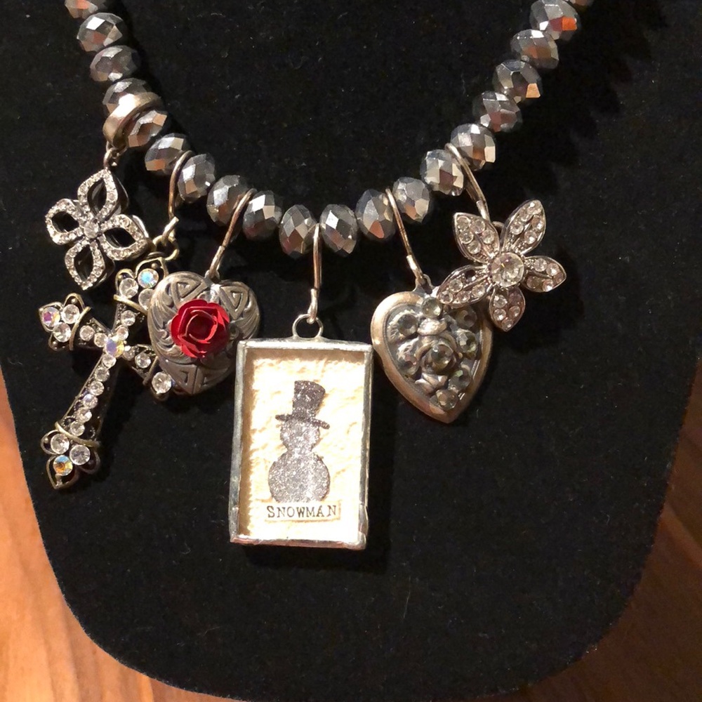 Elegant Silver Charm Necklace